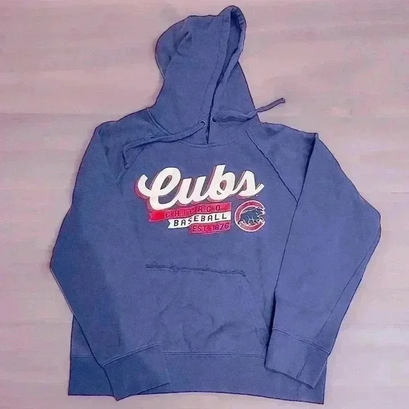 Chicago Cubs Womens Genuine Merchandise by Campus Lifestyle S Hoodie Sweatshirt - Picture 2 of 8